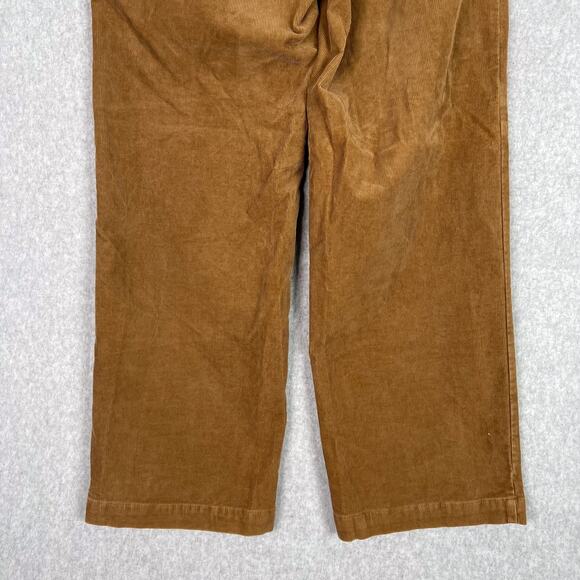 MUJI Brown Corduroy Straight Leg Pants Size Medium - Picture 7 of 15